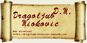 Dragoljub Mioković vizit kartica